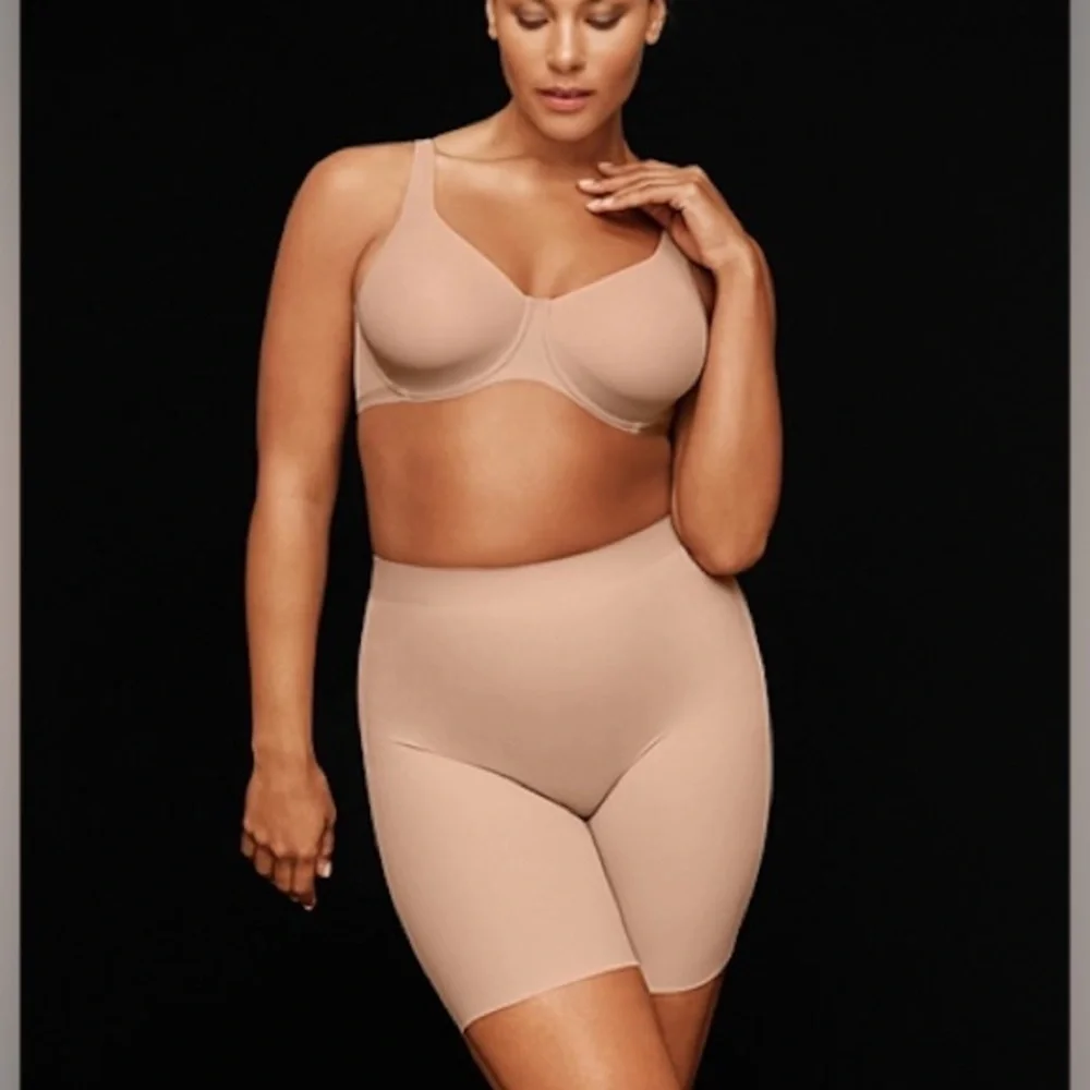 WACOAL 805387 PRALINE SHAPE REVELATION HOURGLASS THIGH SHAPING SHORTS SZ S NWT - Picture 8 of 9